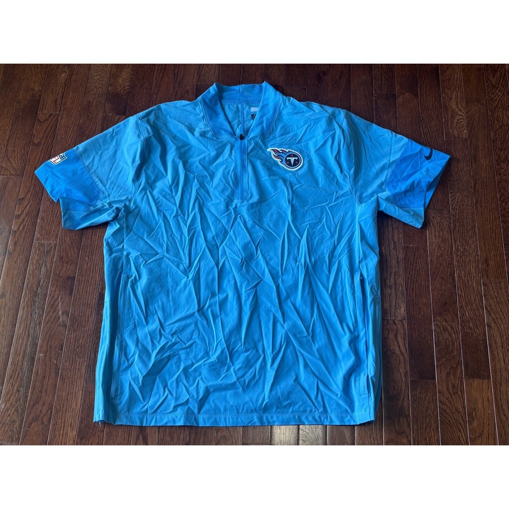 Nike Tennessee Titans Team Issued Sideline Coach Shirt Men XL NFL 2023 Blue